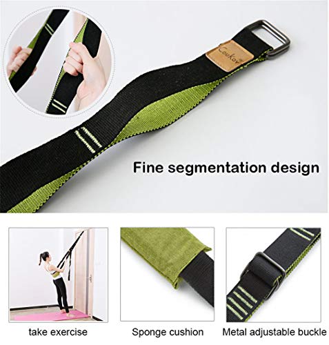 Back bend Assist Trainer - Improve Back and Waist Flexibility, Door Flexibility Stretching Strap, Home equipment for Balle...