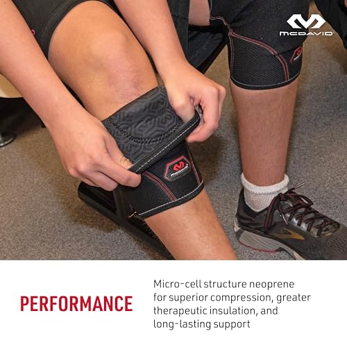 McDavid Knee Pad with Thick Gel Insert for Impact Absorption. Compression Sleeve for Support and Protection. Sorbothane Sp...