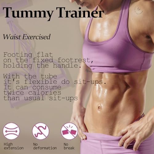 21 Fitness Resistance Bands-6 Tube Pedal Ankle Puller,Multifunction Tension Rope,Natural Latex Fitness Bands for Strength ...