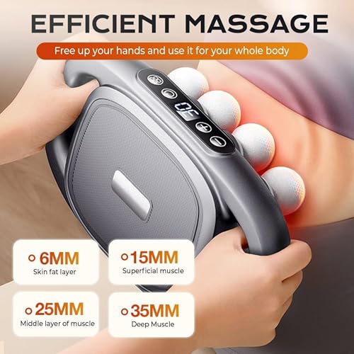 AROMAWAJD 16 Head Massage Gun Deep Tissue - 2026 Upgraded 16-Drive Back Muscle Massager with 3 Modes & 30 Intensities, Por...