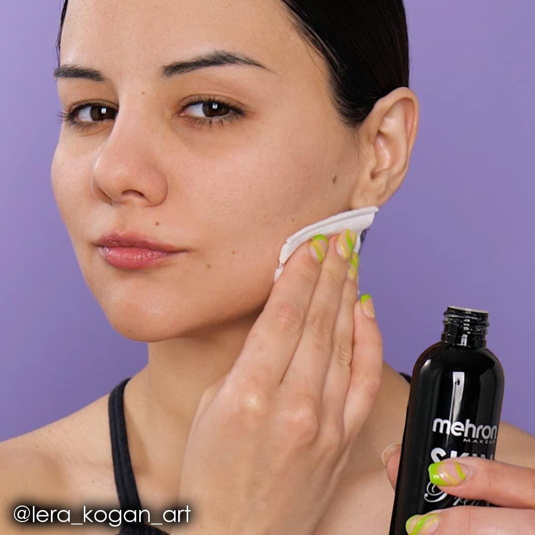 Mehron Makeup Skin Prep Pro Mattifying Skin Toner | Long Lasting Pre-Makeup Primer 4 fl oz (120 ml)