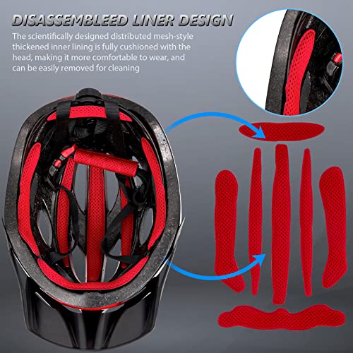 Gudook Bike Helmets for Men - Women Bicycle Helmet Adult - Certified Lightweight Comfort Adjustable Cycling Helmet with De...