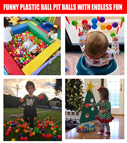 LANGXUN 50 100 200 Soft Plastic Ball Pit Balls for Kids, Gift for Baby Toddler Birthday Christmas, Ball Pit Play Tent, Bab...