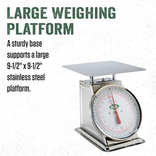 LEM Products 44 lb. Stainless Steel Scale, Silver