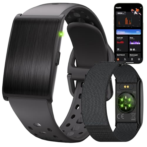 iSo Tech Smart Bracelet for Men Women, Activity Health Fitness Trackers with 60-Day Battery Life, 24/7 Continuous Heart Ra...