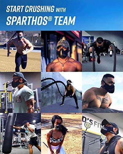 Sparthos High Altitude Mask - Simulate High Altitudes - for Gym, Cardio, Fitness, Running, Endurance and HIIT Training [16...