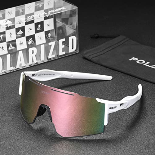 RINKUOLYO Sports Polarized Sunglasses for Men and Women, Youth Kids Baseball Softball Sunglasses for Cycling, Running