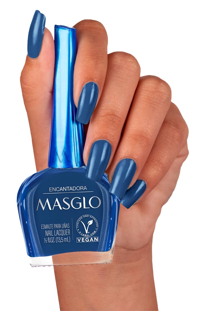 MASGLO Tradicional - Set of 4 Nail Polishes 13-Free Formula, Up to 7 Days of Wear, High-Coverage & Glossy Finish, Vegan - (0.5 o