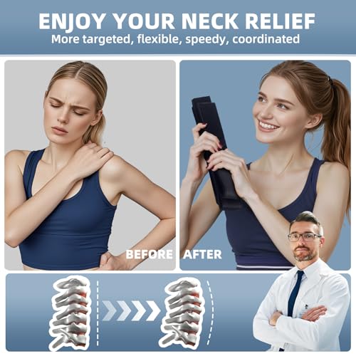 Y Neck Strap Stretcher, Cervical Traction Device for Neck Pain Relief, Spine Chiropractic Decompression Traction Tool with...