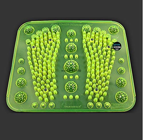 Reflexology Foot Massage Mat Stimulates Blood Circulation Acupressure Feet Massager Plate Board with Magnet (2. Foot Shape...