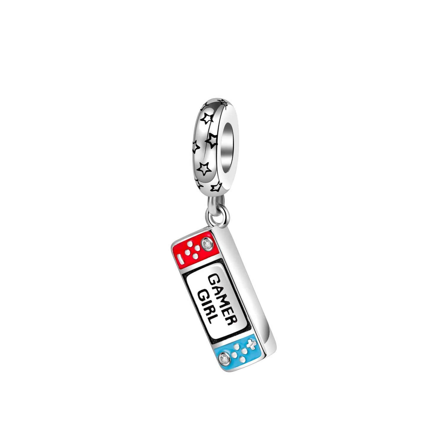 dazlily Gamer Charm 925 Sterling Silver Charm fit Bracelet Necklace Birthday Gift Jewelry for Women