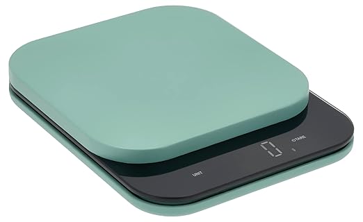 Rosti Mensura Kitchen Scale Accurate Measurements Made Effortless - Experience Precision Cooking with Battery - Powered Convenience - Requires 3 AAA Batteries for Reliable Performance (Nordic Green)