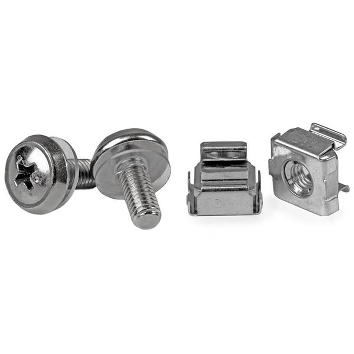 Startech.Com Cabscrewm5 M5 Mounting Screws And Cage Nuts For Server Rack Cabinet - Rack Screws And Nuts (Pack Of 50)