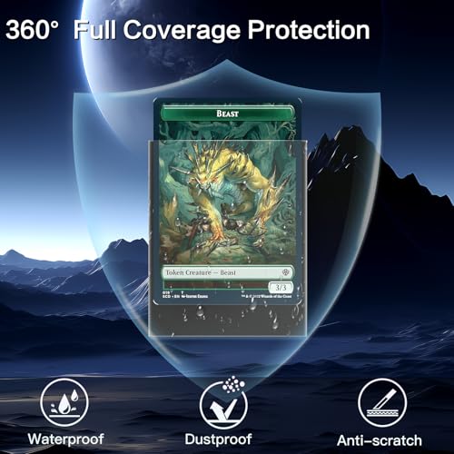 1000 Count Card Sleeves, MTG Card Sleeves for Standard Cards, 10 Colors Trading Cards Sleeves Fit for TCG, Baseball, Footb...