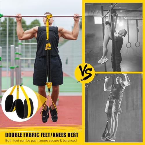 Pull Up Assistance Bands, 4 Adjustable Heavy Duty Resistance Bands for Pull Up Bar, Pull Up Assist Bands with Fabric Feet/...