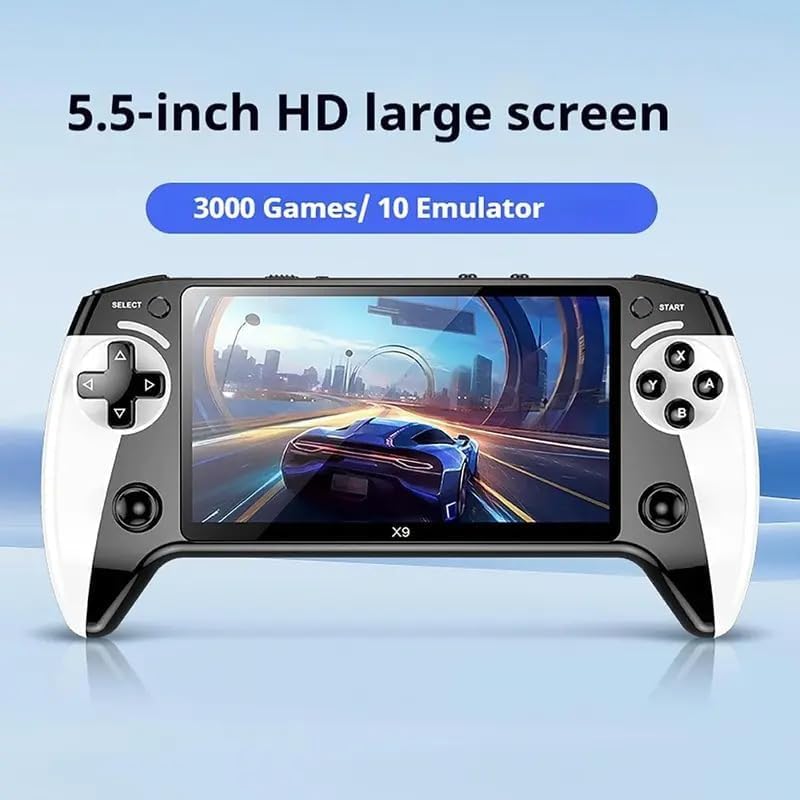 Saker Retro Handheld Game Console Player,Retro Game Console with 5.5" HD Screen, TV Output, Pre-Loaded Games, Wireless Support for Handheld Gaming (1 PC)