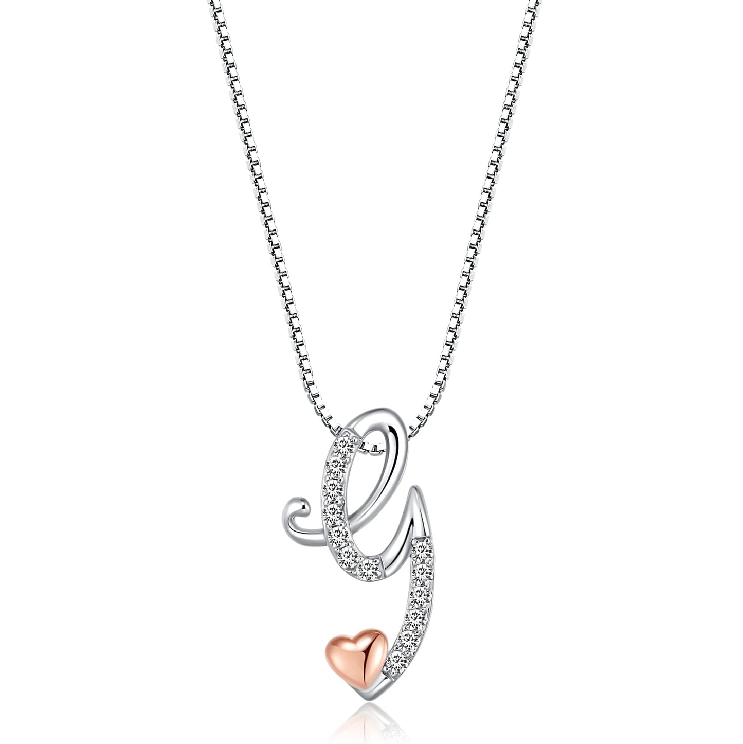 FLNEOO Initial Necklaces for Women - 14K Silver Letter Necklace for Teens, Cute Name Necklace Dainty Jewelry Gifts, Christmas Id