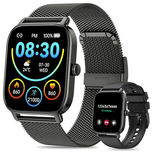 Smart Watch for Men Women Fitness: Waterproof Make Answer Call Digital Mens Watches Pedometer Smartwatch for Android Phone...