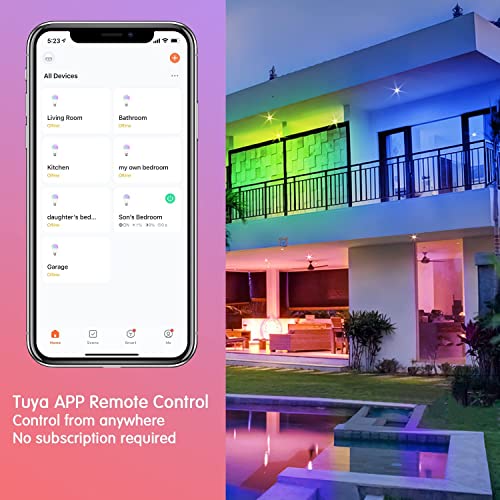 DAYBETTER Smart Light Bulbs, Alexa Light Bulb, WiFi Light Bulbs, RGBCW Color Changing Light Bulb A19 9W 800LM, Smart Bulbs...