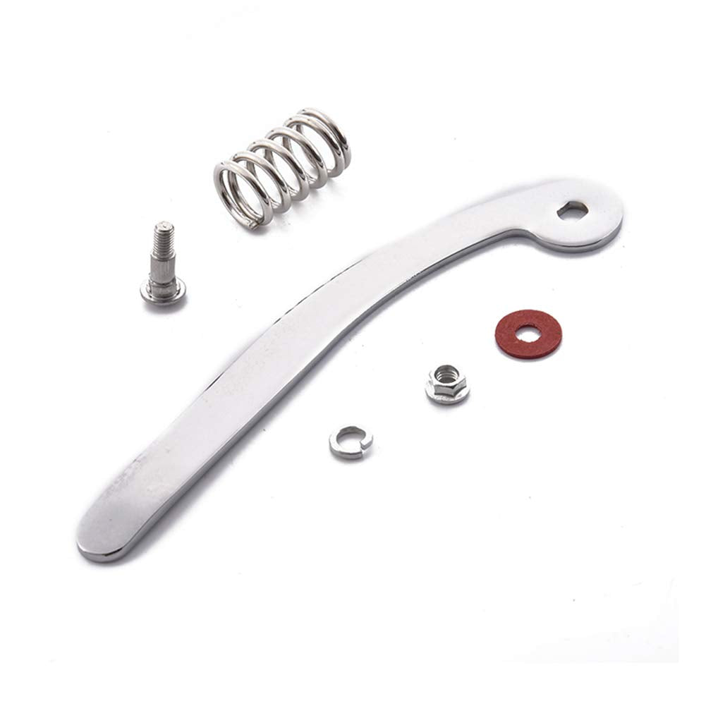 Ruijotwat Tremolo Vibrato Bridge Tailpiece Parts Crank Handle Screw For Gibson Bigsby Guitar Silver