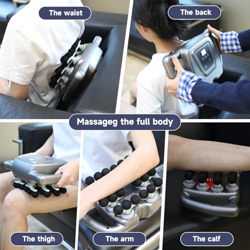 24 Haed Massage Gun, Massage Gun Deep Tissue With 9 Modes 99 Intensities, Quiet Multi Head Massage Guns For Backs, Shoulde...