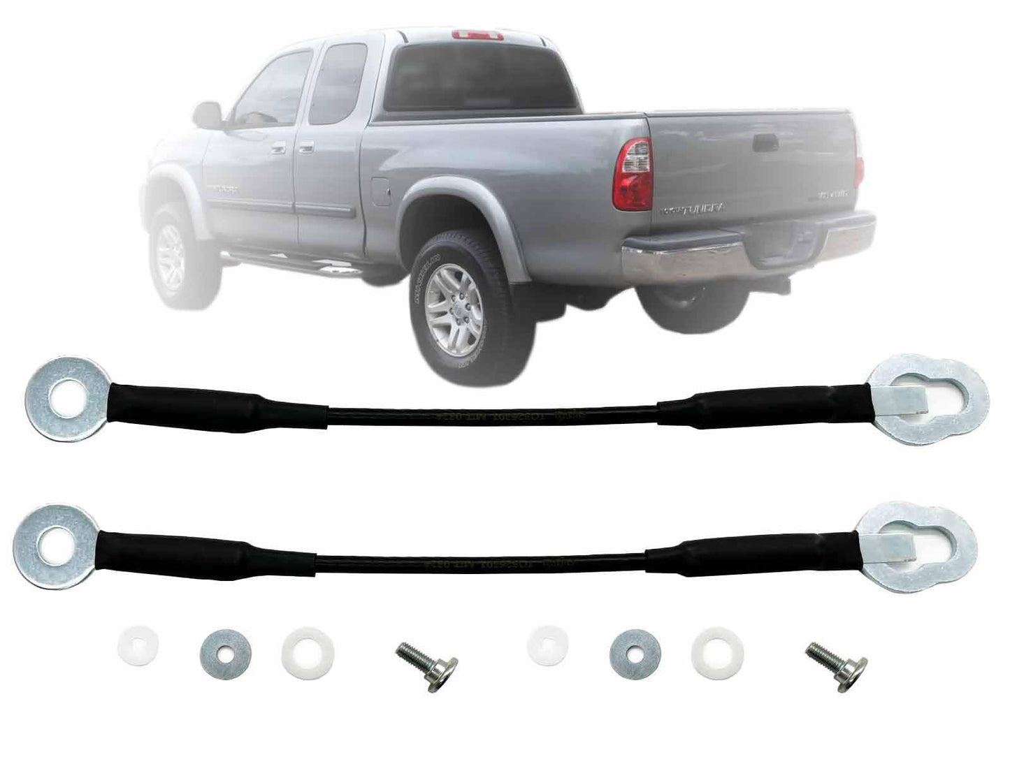 Apa Replacement Tailgate Cable With Hardware For 2000-2006 Tundra Pair Right Left 657700C020 657700C090 657700C030