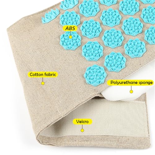 Waist Acupressure Massage Belt, Flower Shaped Acupuncture Mat Strap, Adjustable Wrap Around Lumbar Cushion Support Pillow ...