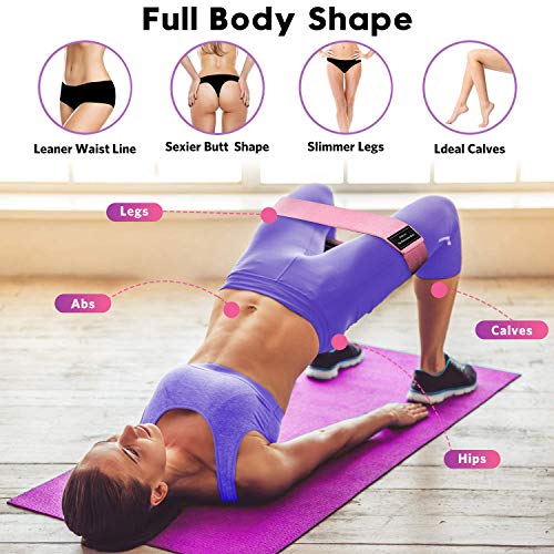 Renoj Resistance Bands for Working Out: 3-Set Professional Exercise Bands for Pilates, Yoga, Home Gym, Booty, Leg Training...