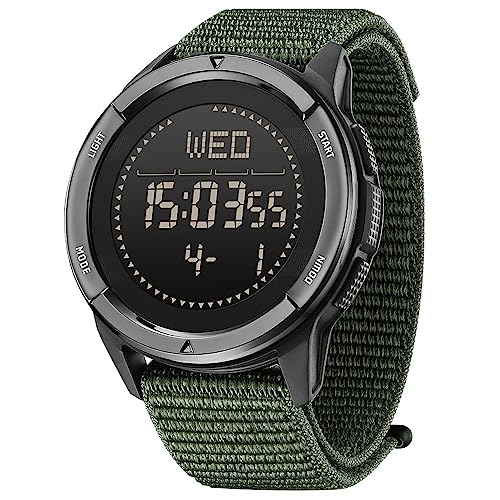 DIDITIME Tactical Watches for Men, Military Watches for Men, Waterproof 164FT, Fitness Watch, Mens Digital Watches with Co...