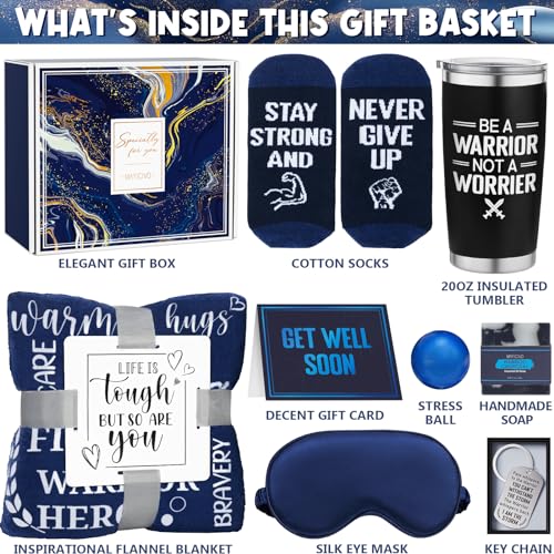 Get Well Soon Gifts for Men, After Surgery Cancer Gifts for Men Chemo Care Package Get Well Gift Basket for Sick Friends, ...