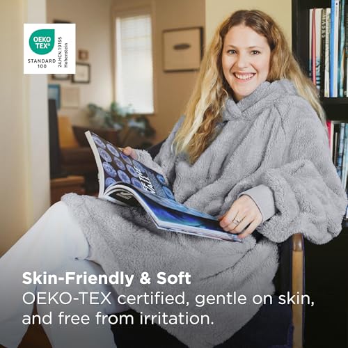 Bedsure Wearable Blanket Hoodies, Christmas Gifts for Women, Wife, Girlfriend, Warm Cozy Birthday Gifts for Her, Wife, Sof...