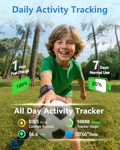 MorePro Smart Watch for Kids No App No Phone Required, Fitness Tracker Watch for Kids with Heart Rate, Blood Oxygen, Sleep...