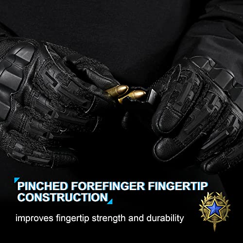 WTACTFUL Rubber Guard Tactical Gloves for Men Touchscreen Airsoft Motorcycle Hunting Outdoor