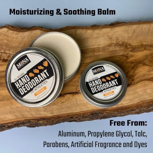 Hand Deodorant for Athletes | Deodorize and Nourish hands | Absorbs Moisture | 100% Natural, Vegan and Cruelty-Free | For ...