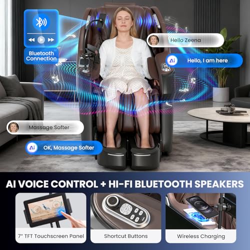 Notired Space Walk & Ankle Stretch 4D Massage Chair Full Body, Unique 2026 Zero Gravity SL-Track Shiatsu Massage Chair Rec...