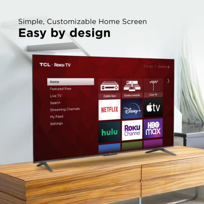 TCL 55S451 55" Class 4K (2160p) HDR10 Smart LED TV Game Mode (Renewed)