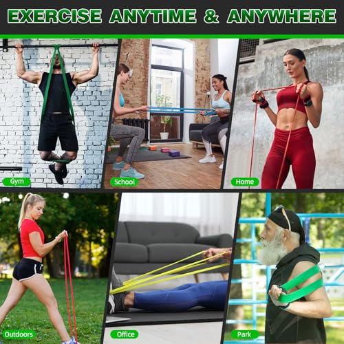 Resistance Bands for Working Out, Pull Up Assist Bands Set, Workout for Women and Men, Exercise Bands,Training, Plasticit...