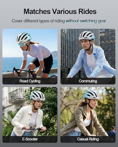 Odoland Adult Bike Helmet - Super Ventilation & Impact-Resistant Frame, Adjustable Dial System Lightweight Bicycle Helmet ...