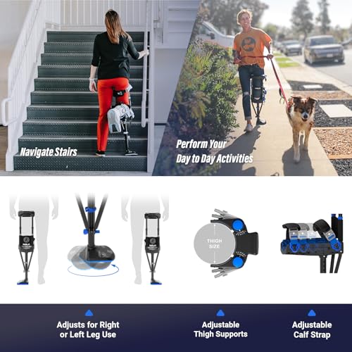 iWALK3.0 – The Original Hands Free Knee Crutch - Alternative to Crutches and Knee Scooters - iWALK Replaces Crutches for A...
