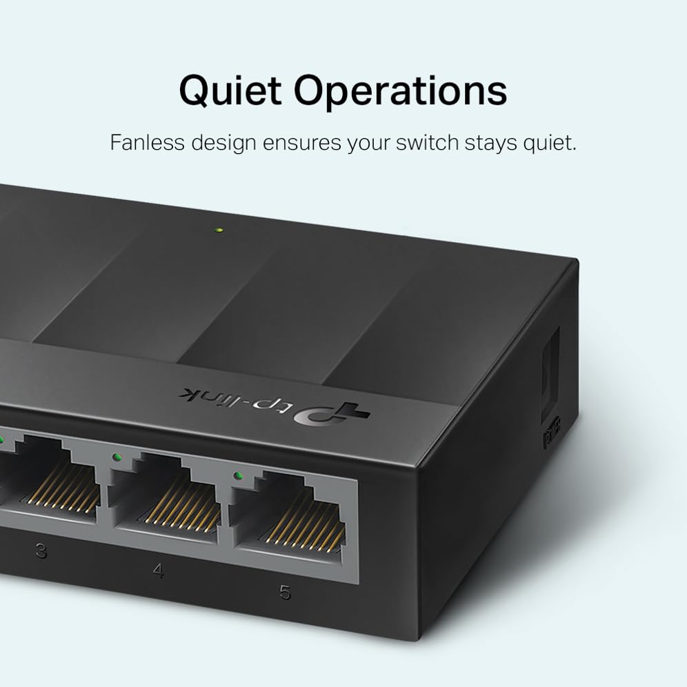 Tp-Link Litewave 8 Port Gigabit Ethernet Switch | Desktop Ethernet Splitter | Plastic Case | Unshielded Network Switch | Plug &