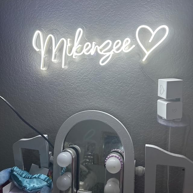 WASNKGFW Custom Neon Sign - Personalized Wall Decor, 20inx18in, Acrylic & Silicon, Custom Neon Sign-B