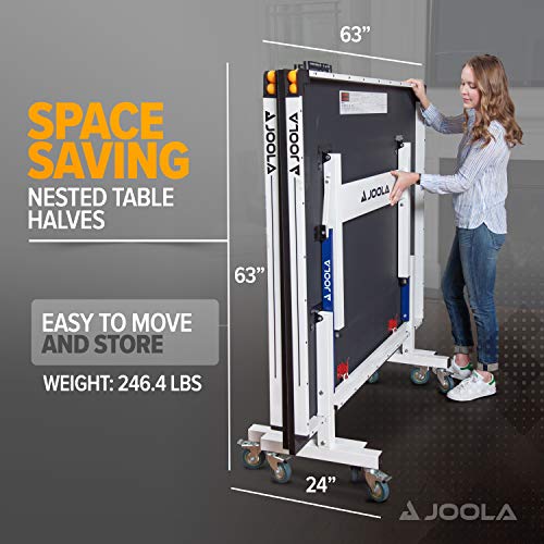 JOOLA Rally TL Professional MDF Indoor Ping Pong Table w/Quick Clamp Table Tennis Net & Post Set - 10 Minute Easy Assembly...
