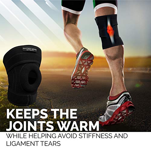 Physix Gear Knee Brace for Men & Women - Adjustable Patella Compression Knee Support for Arthritis, ACL & MCL, Meniscus Te...