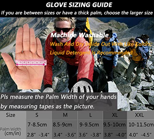 MOREOK Winter Gloves for Men/Women -10°F 3M Thinsulate Warm Touch Screen Snow Ski Bicycle Bike Gloves for Driving/Cycling/...