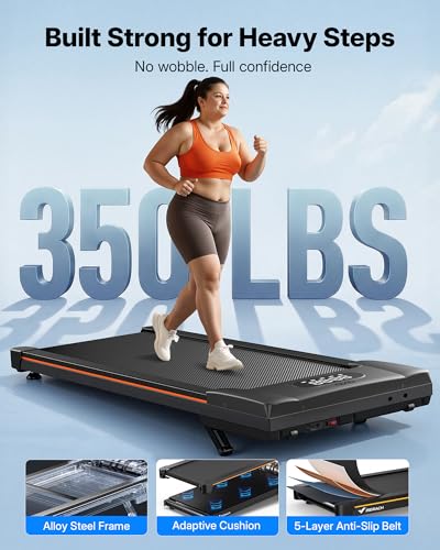 MERACH Walking Pad with Incline 12% Auto Treadmill for Home, 400lbs Capacity 3.5HP Super Quiet Brushless Walking Pads Unde...