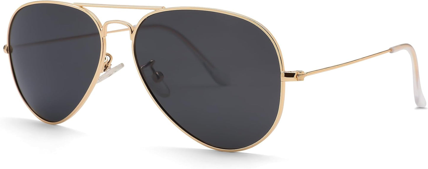 Pro Acme Aviator Sunglasses for Men Women Classic Polarized UV400 Protection
