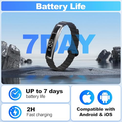 RIFESI Smart Bracelet for Women Men, Health Activity Fitness Trackers, 24/7 Heart Rate, Blood Oxygen & Stress Monitor, 24H...