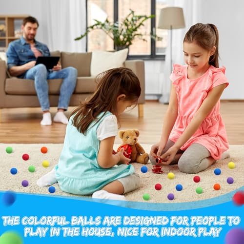 kymqlyw Mini Soft Foam Balls Assorted Play Balls Lightweight for Crafts, Birthday Party Favors and Gifts