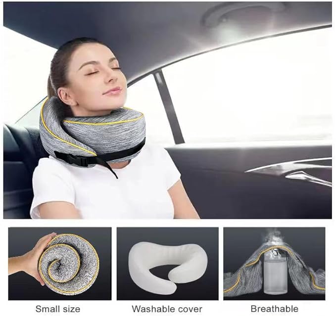 New 2024 flight essentials | Travel Pillows For Airplanes | Long Flight Must Haves, Travel Essentials for Flying Overseas | 360 plane pillow, Airplane Neck Pillow | Adult and Kids travel pillow