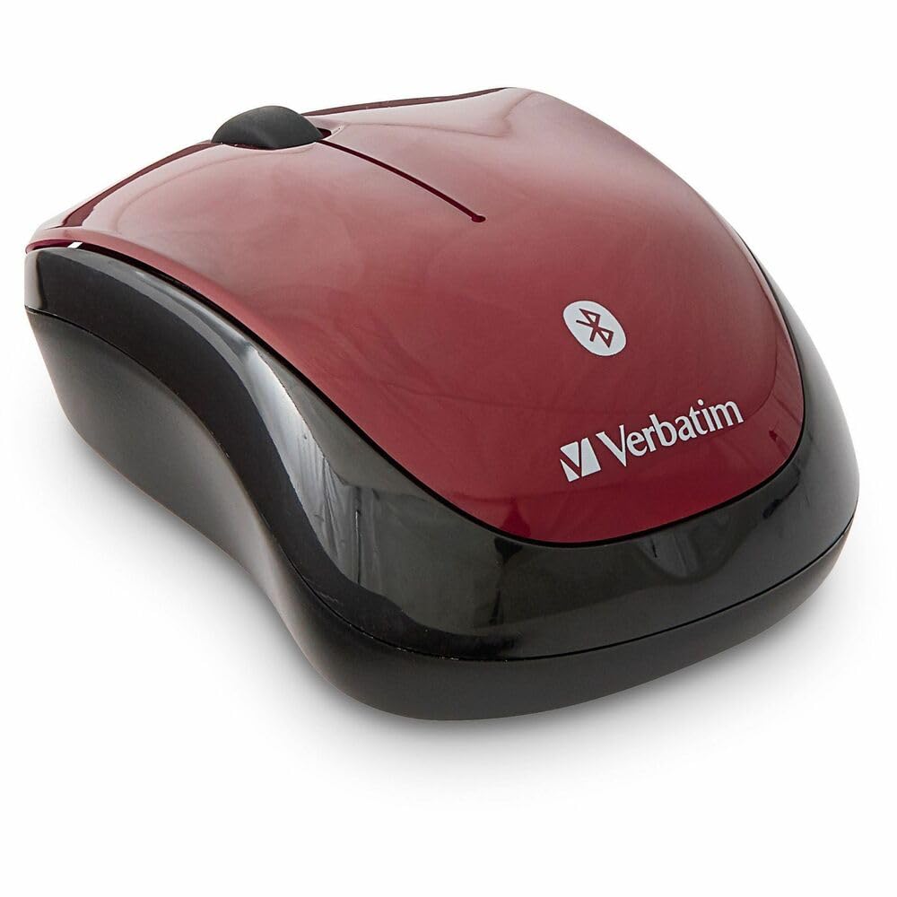 Verbatim Bluetooth Wireless Tablet Multi-Trac Blue Led Mouse - Garnet